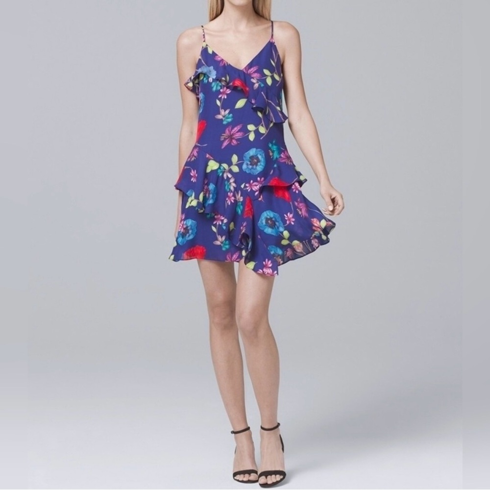 Parker Vibrant Floral Mini Dress Valencia Eclipse size 6